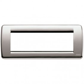 Plate Vimar Idea Rondo 6 Modules Brushed Nickel...