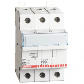 Porta fusibile Bticino 3P 20A 3 moduli...