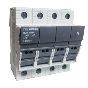 Portafusibles Italweber BCH para fusibles 10,3...