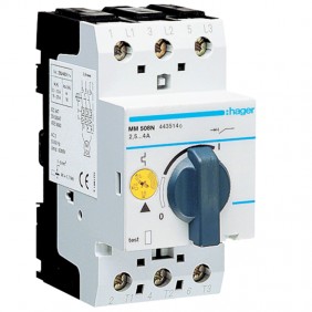 Salvamotore Hager  2,5-4A 2,5 moduli 3 poli MM508N