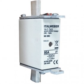 Knife fuse Italweber NH 00C standard curve gG...