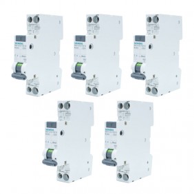 Siemens FI- und LS Schalter Kit 6A 1P+N 30MA AC...