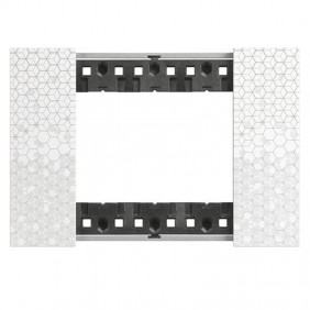 Placca Bticino Living Now 3 moduli colore Pixel...