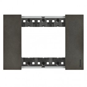 Placca Bticino Living Now 3 moduli colore space...