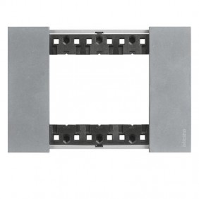 Placca Bticino Living Now 3 moduli colore Moon...