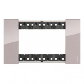 Bticino Platte Living Now 4 Module hellfarbig...