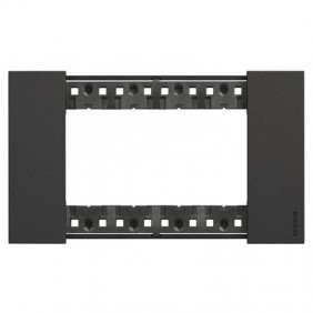 Bticino Living Now Plate 4 Modules color black...