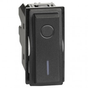Bticino Living Now 2-poles switch 2P 16A Black...
