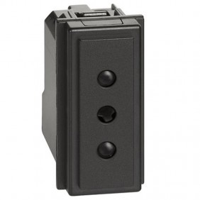 Socket Bticino Living Now 2P+T 10A 250V Black...
