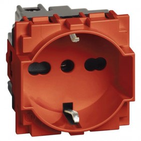 Prise Schuko Bticino Living Now 10/16A rouge...