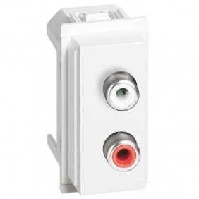 Bticino Living Now dual Module RCA white KW4269R