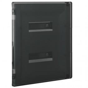 Bticino flush-mounted switchboard smoked door...