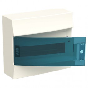 Tableau mural ABB 12 modules IP41 porte bleu...