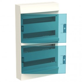 ABB Wandverteiler 72 Module IP41 Tür blau...