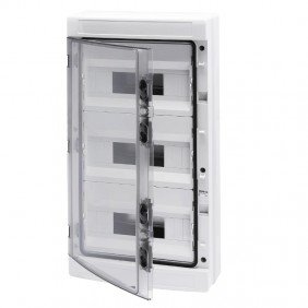 Switchboard Gewiss with smoked window panels 36...