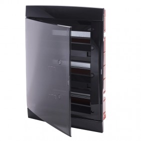Flush-mounted switchboard 330x493x28 black...
