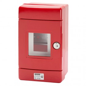 Cuadro de emergencia estanco Gewiss rojo 4...