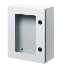 Metallschrank mit transparenter Tür 405x650x200...