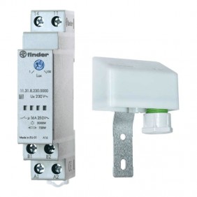 Finder light sensitive switch DIN 1 module 230V...