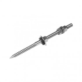 Vis à double filetage avec joint EPDM M12 300mm...