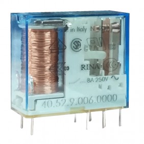Mini Relay Finder 2 exchanges 8A coil 6VDC...