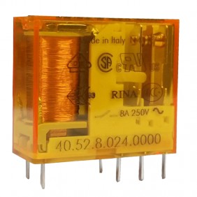 Mini-Relais Finder 2 Wechsler 8A Spule 24VAC...