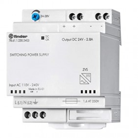 Alimentatore Finder switching 24VDC 60W 2,5A...