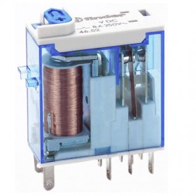 Mini relè industriale Finder bobina 24V DC 8A...