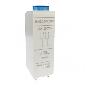 Relais temporisé Finder plug-in 10A 24V AC DC...