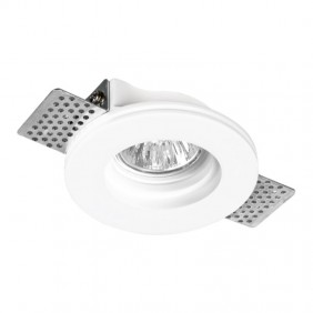 Round plaster spotlight Century Jessy recessed...