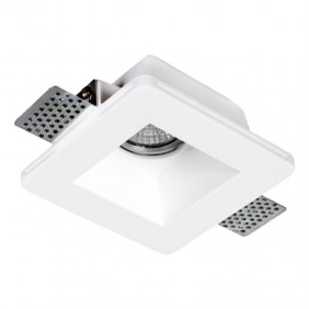 Square plaster spotlight Century Jessy recessed...