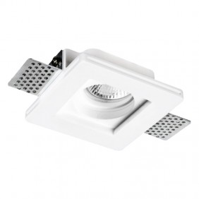 Square plaster spotlight Century Jessy recessed...