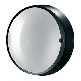 Plafoniera Lombardo Airy tonda nera E27 IP54...