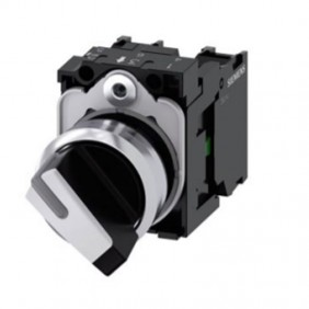 Sélecteur Siemens éclairable 22 mm blanc 2...