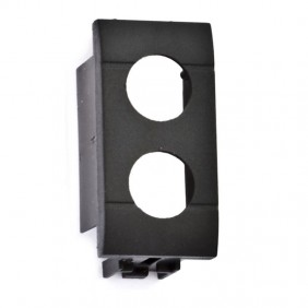 Fracarro schwarzer Zwei-Loch-Adapter für Vimar...