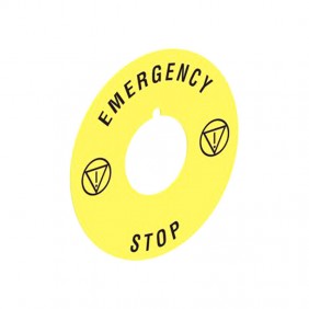 Disco di emergenza Lovato per pulsanti a fungo...