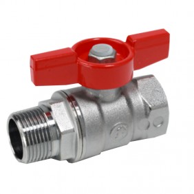 Giacomini Ventil M-F 1/2 Schmetterlingsgriff...