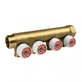 Colector modular Giacomini con grifos 3/4x16/4...