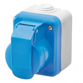 Prise Gewiss Industrielle murale 2P+T 16A IP44...