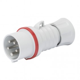 Enchufe móvil Gewiss 3P+N+E 32A IP44 rojo 380V...