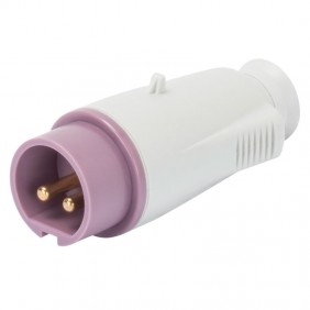 Enchufe móvil Gewiss 2P 16A IP44 violeta 24V...