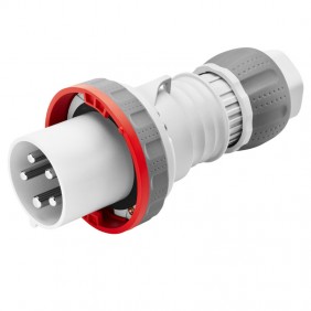 Spina mobile Gewiss 3P+N+T 63A IP67 rossa 380V...
