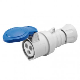Toma móvil Gewiss 2P+E 32A IP44 azul 220V GW62015H