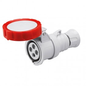Toma móvil Gewiss 3P+E 16A IP67 rojo 380V GW62030H