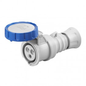 Toma móvil Gewiss 2P+E 32A IP67 azul 220V GW62037H