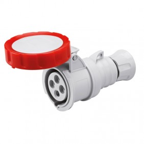 Toma móvil Gewiss 3P+E 32A IP67 rojo 380V GW62041H