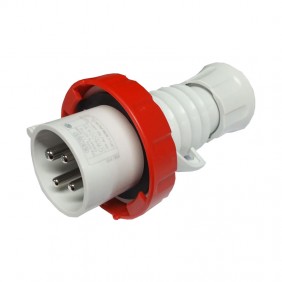 Gewiss mobiler Stecker 3P+E 32A IP67 rot 380V...