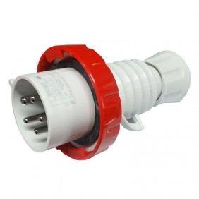 Spina mobile Gewiss 3P+T+N 32A IP67 rossa 380V...