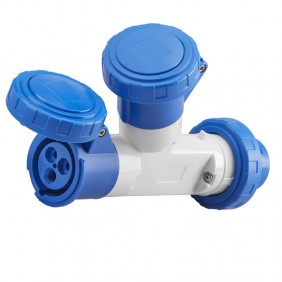 Gewiss multiplicador doble 2P+E 16A 2 tomas de...