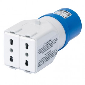 Gewiss-Industrie-Steckdosenadapter 2P+E 16A,...